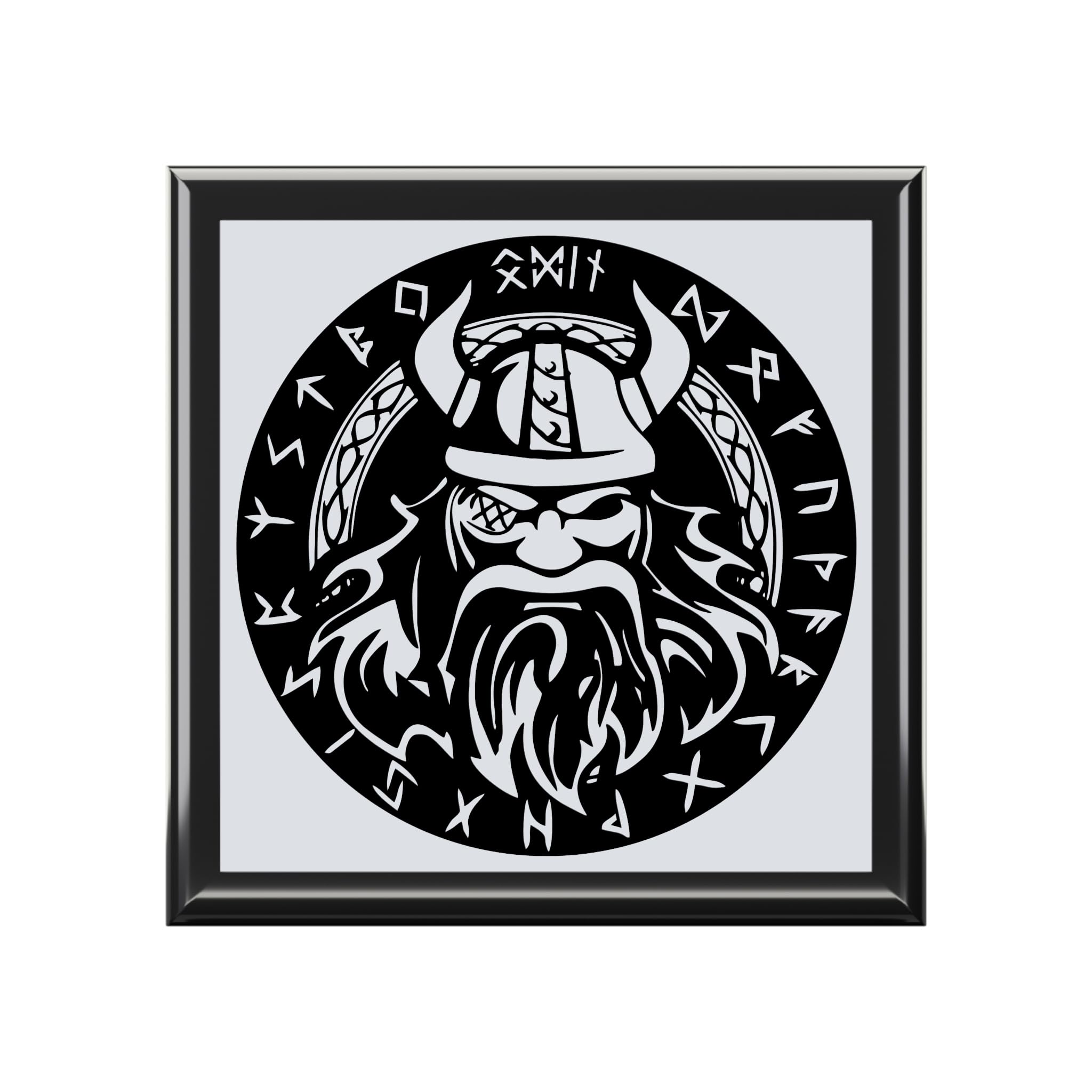 Jewelry Box, Norse God Odin design, Trinket Box, Keepsake Box, Gift for Him or Her