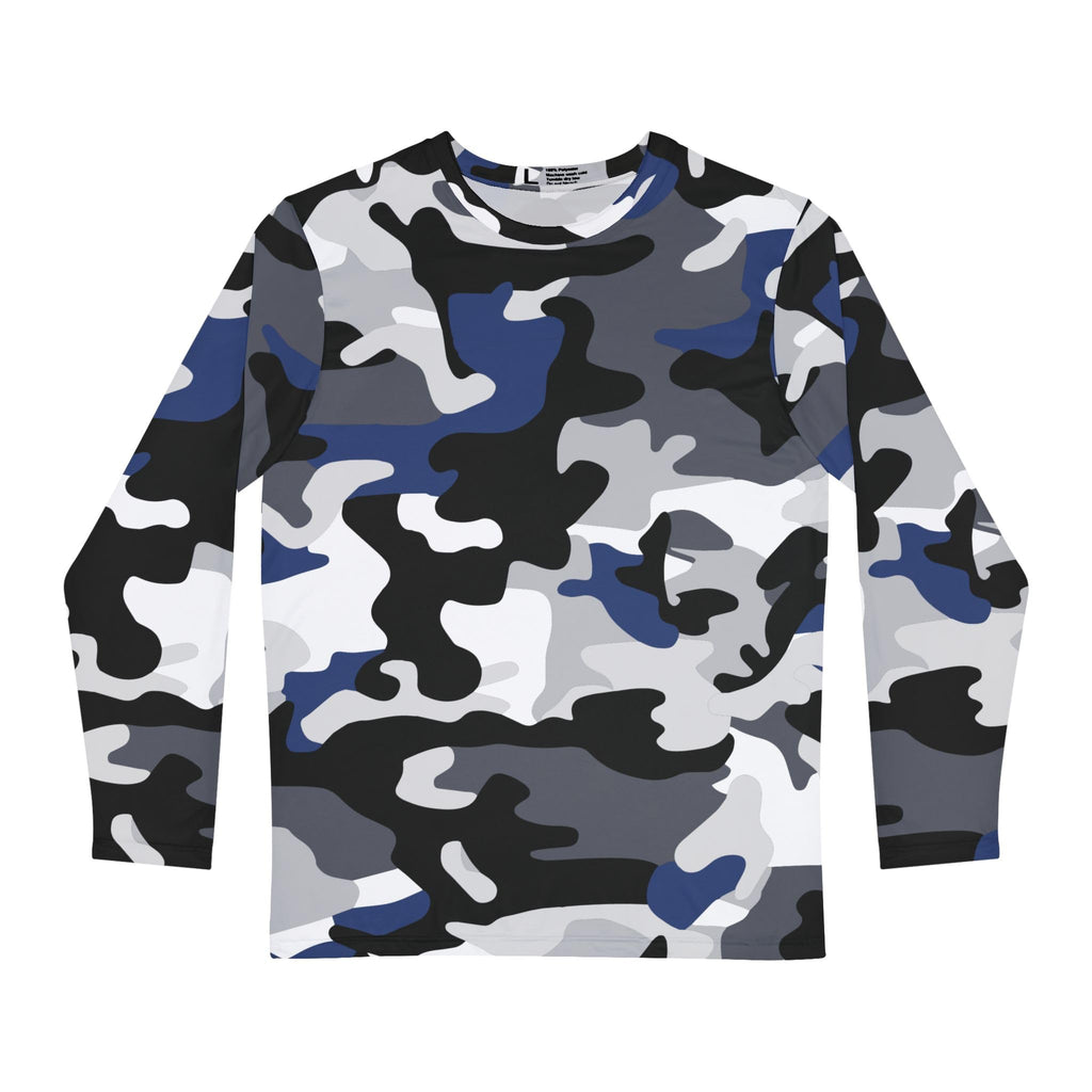 Camo Men's Long Sleeve Shirt - Casual, Outdoor, Military Style, Gift for Him, Everyday Wear, Unique Fashion
