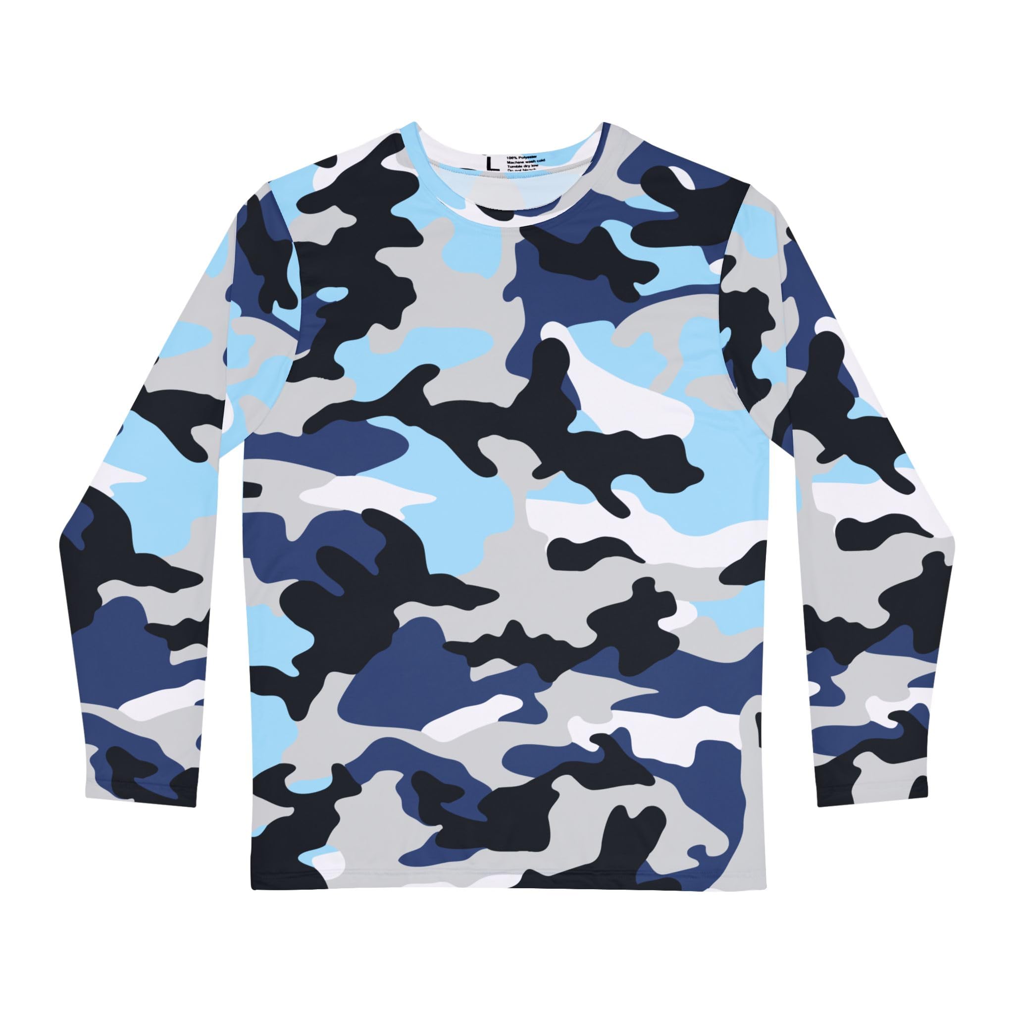 Stylish Camouflage Men's Long Sleeve Shirt, Trendy Casual Wear, Outdoor Fashion, Comfortable Everyday Use, Gift for Him
