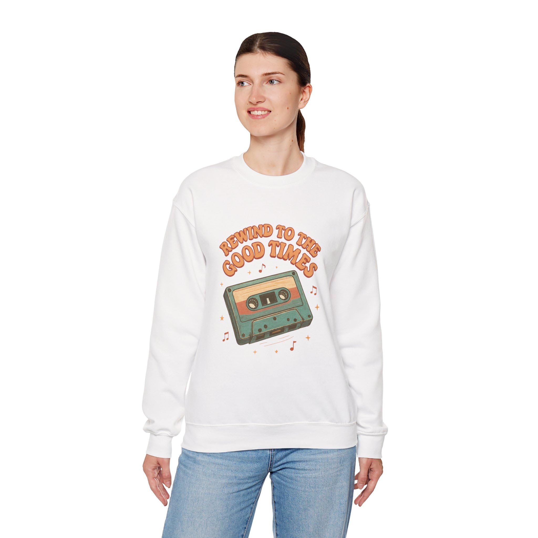 Retro Vibes Sweatshirt, Good Times Crewneck Jumper, Vintage Memories Pullover, Nostalgic Sweater, Throwback Apparel