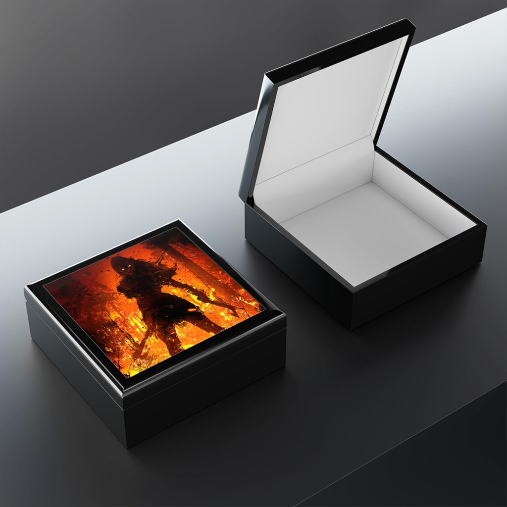 Jewelry Box, Viking Shield Maiden Design, Gothic Home Decor, Dark Fantasy Gift