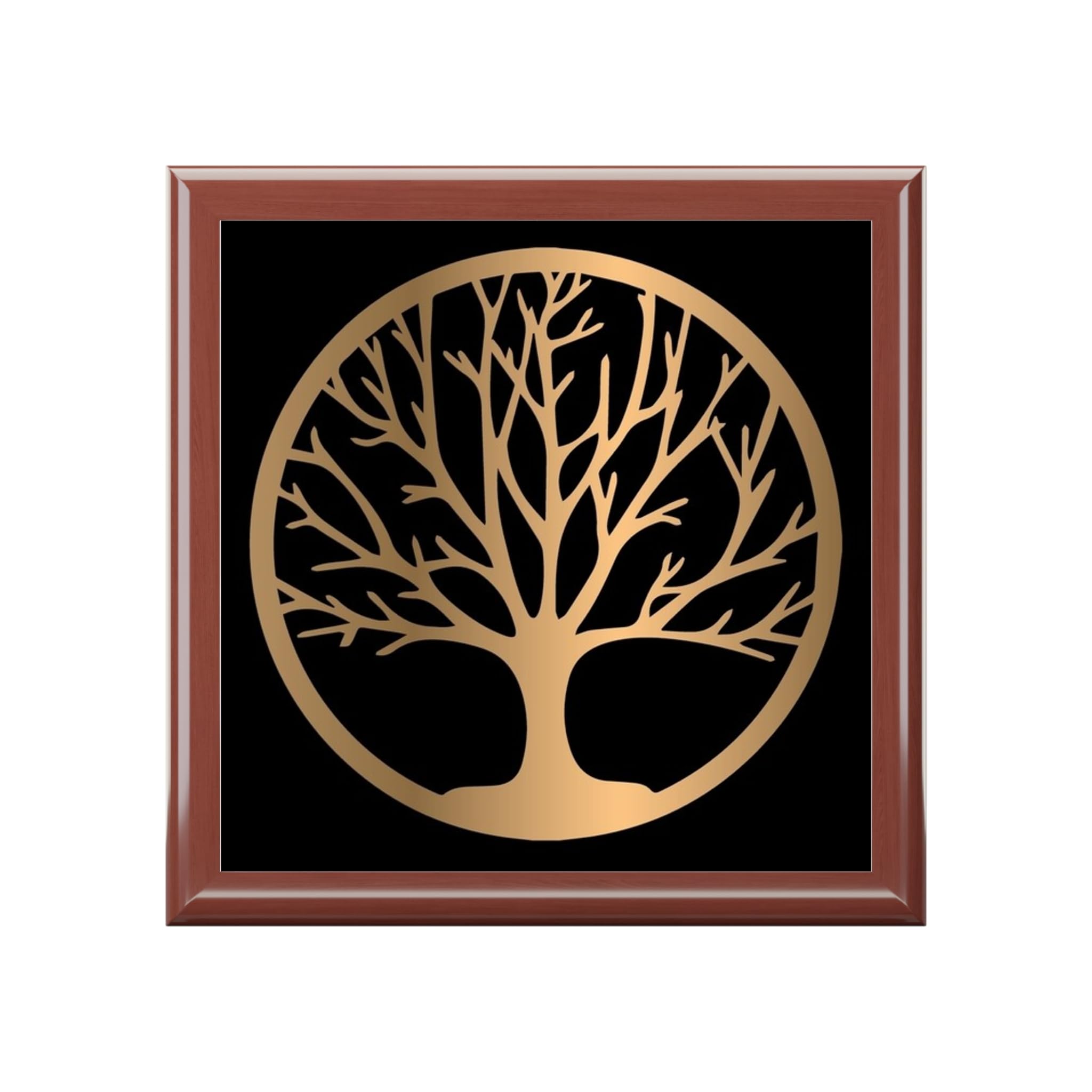 Jewelry Box, Tree of Life, Wooden Keepsake Case, Trinket Storage, Gift for Her