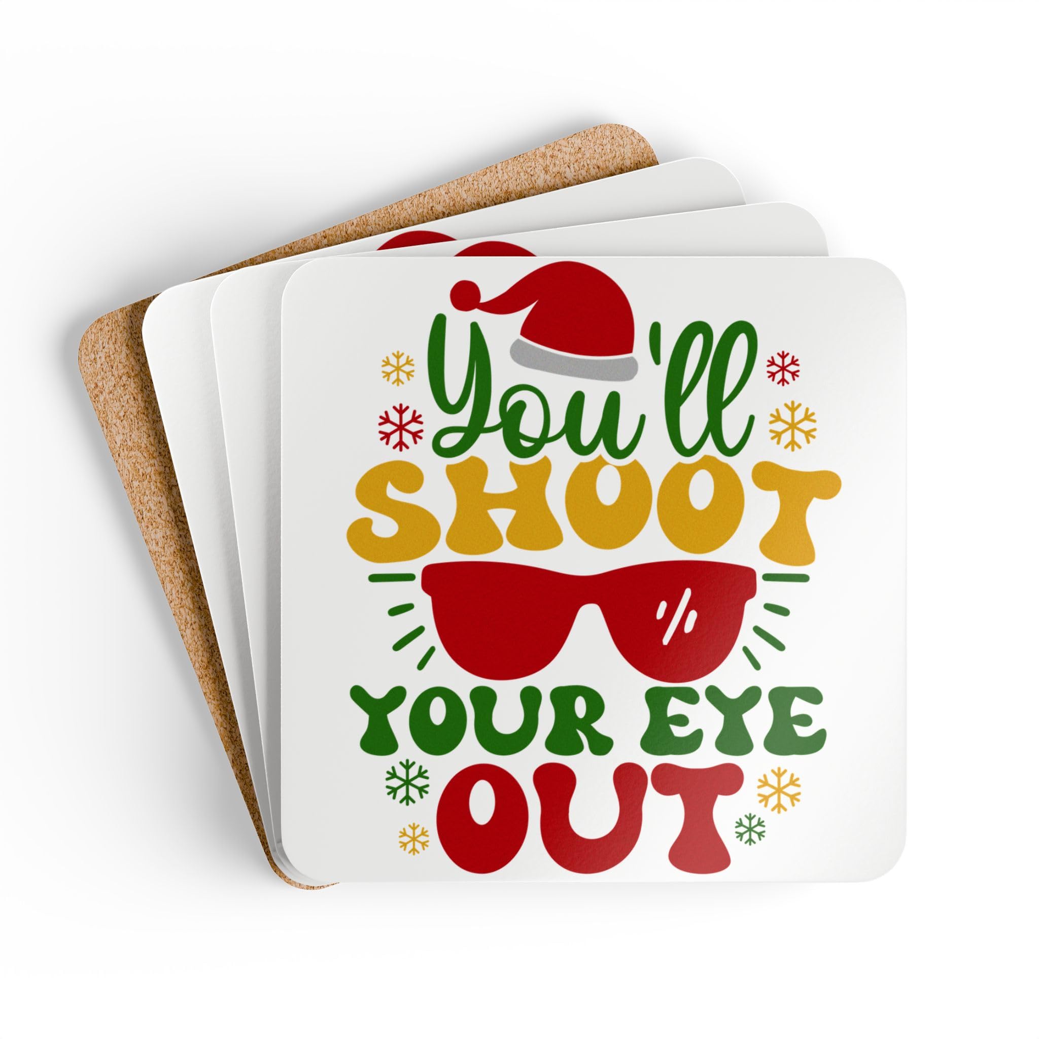 Coaster Set, ChristmasMovie Quote, Holiday Decor, Drink Ware, Funny Coasters, Movie Quote Coasters