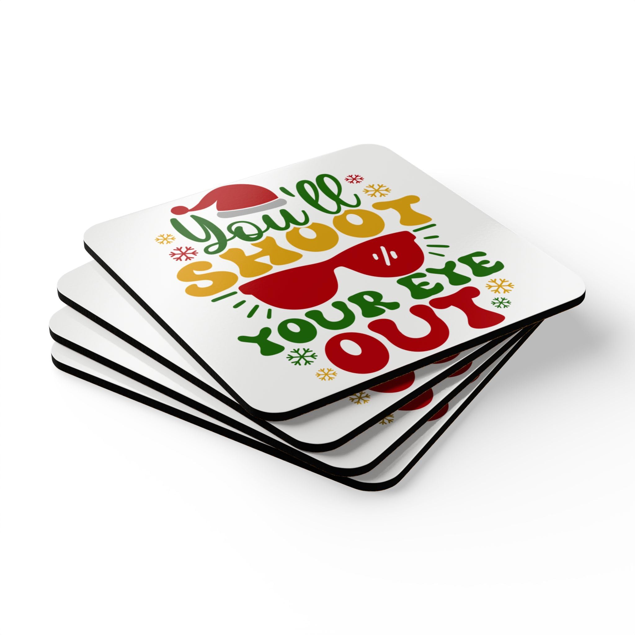 Coaster Set, ChristmasMovie Quote, Holiday Decor, Drink Ware, Funny Coasters, Movie Quote Coasters