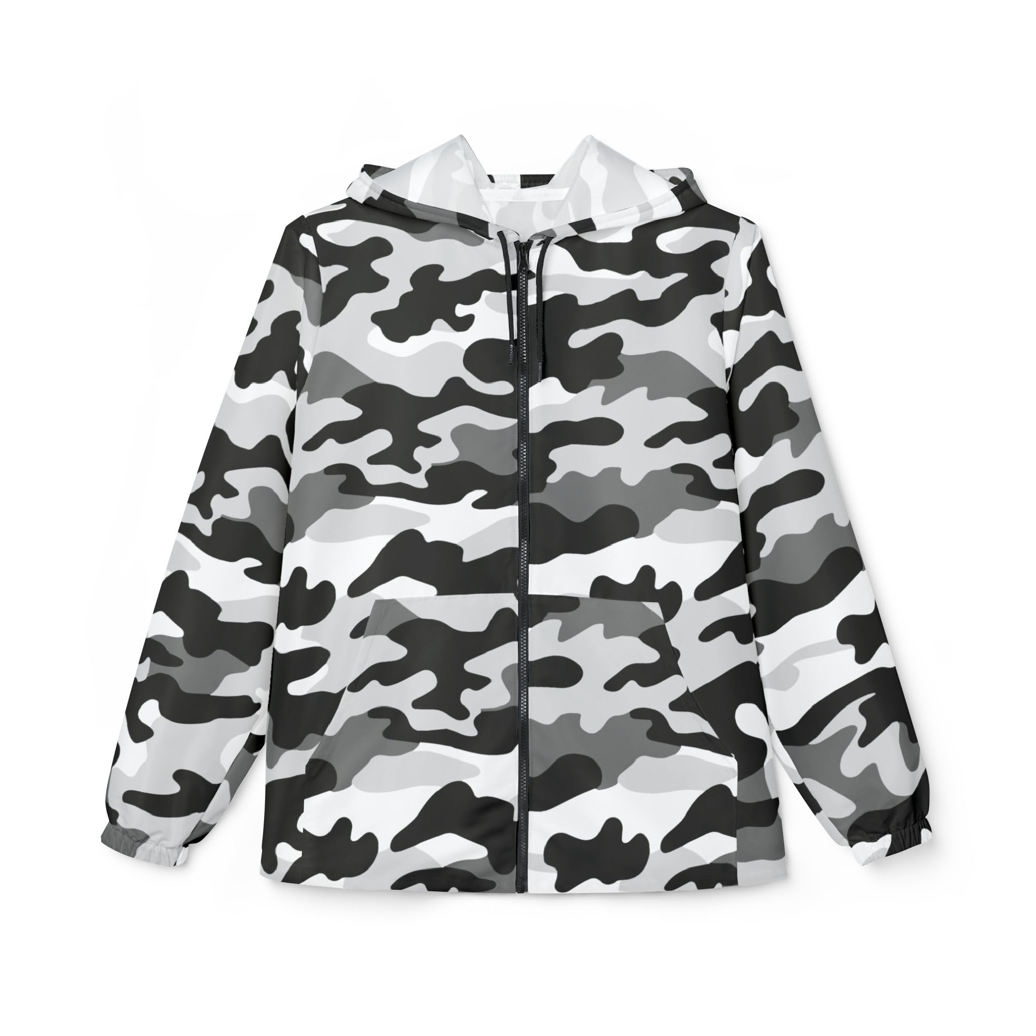Camo Windbreaker Jacket, Stylish Outerwear for Outdoor Adventures, Casual Streetwear, Fall & Winter