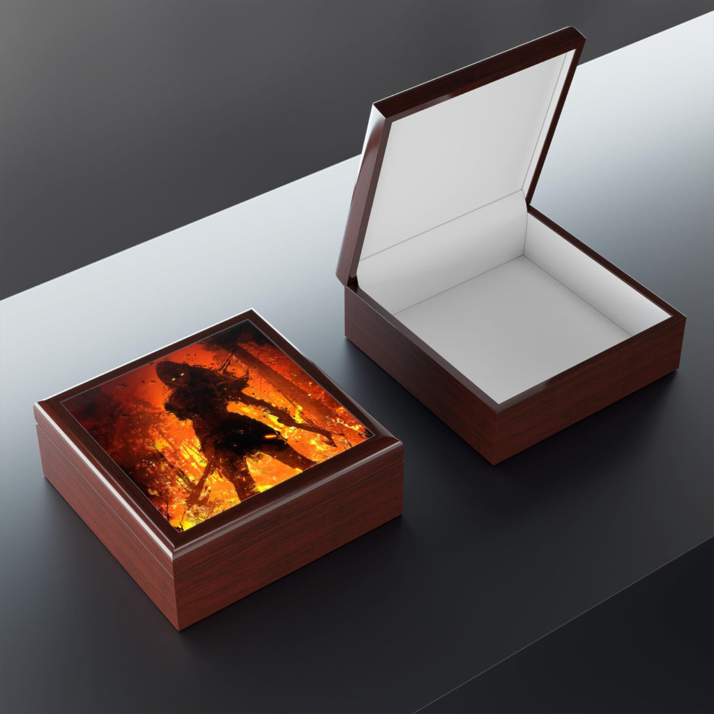 Jewelry Box, Viking Shield Maiden Design, Gothic Home Decor, Dark Fantasy Gift