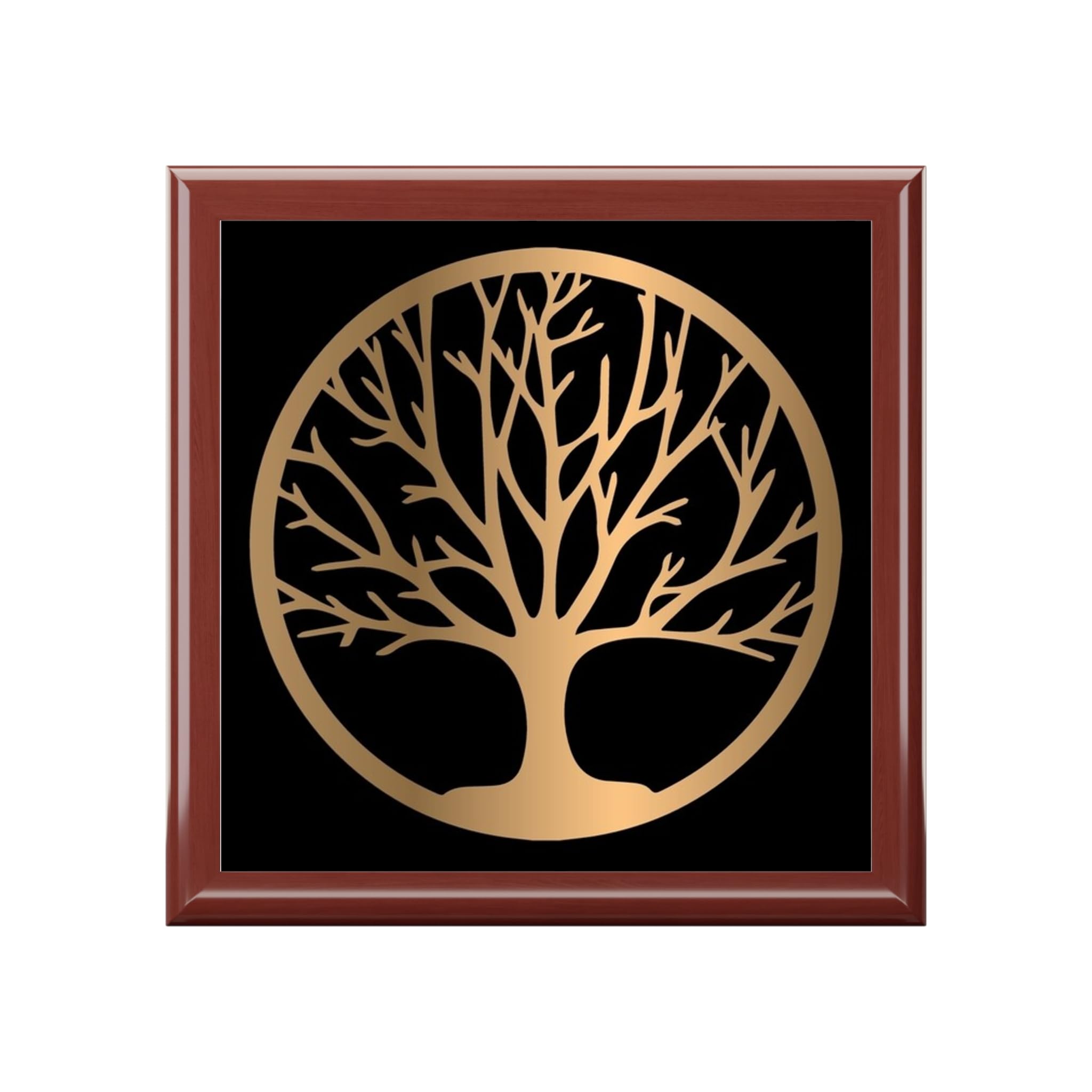Jewelry Box, Tree of Life, Wooden Keepsake Case, Trinket Storage, Gift for Her