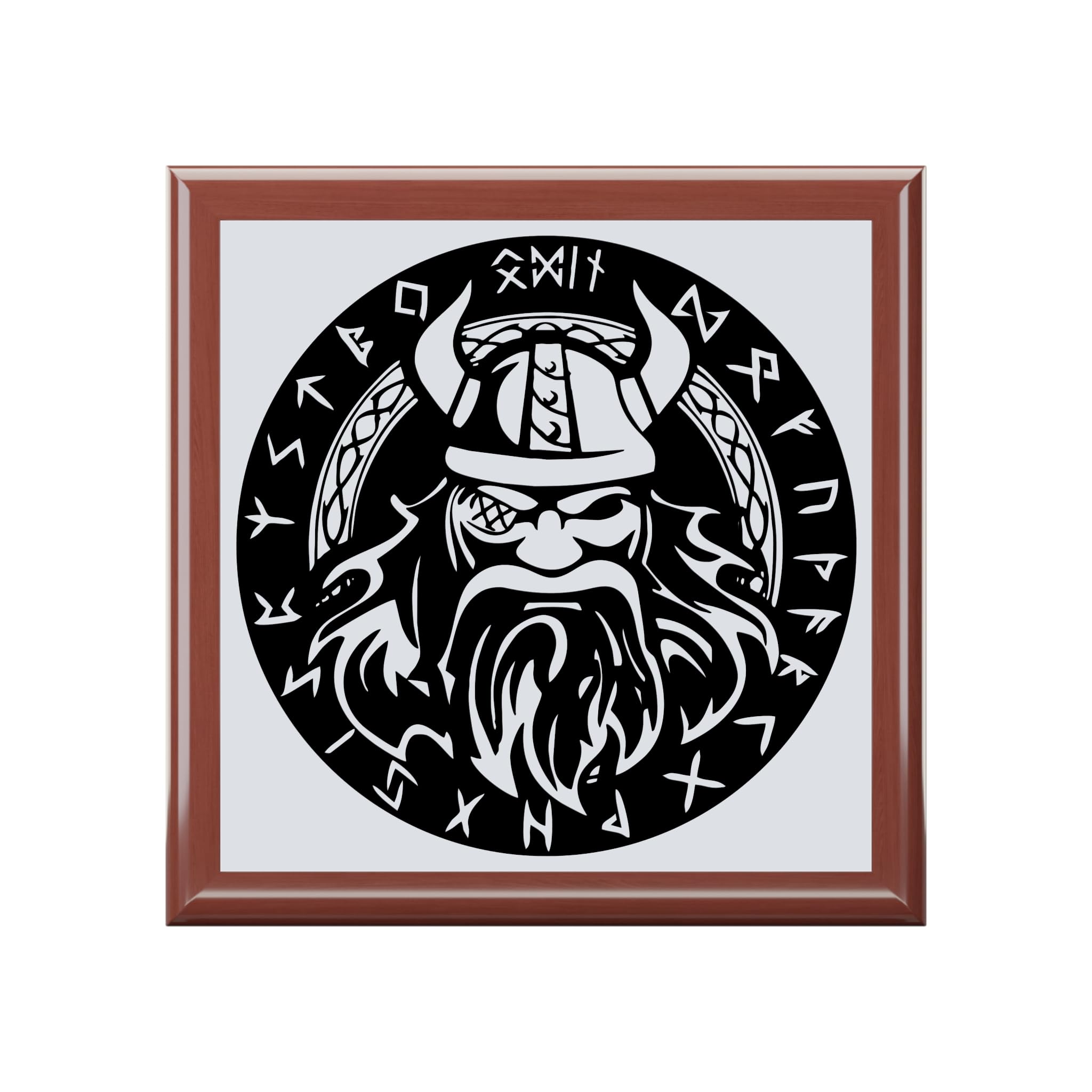 Jewelry Box, Norse God Odin design, Trinket Box, Keepsake Box, Gift for Him or Her