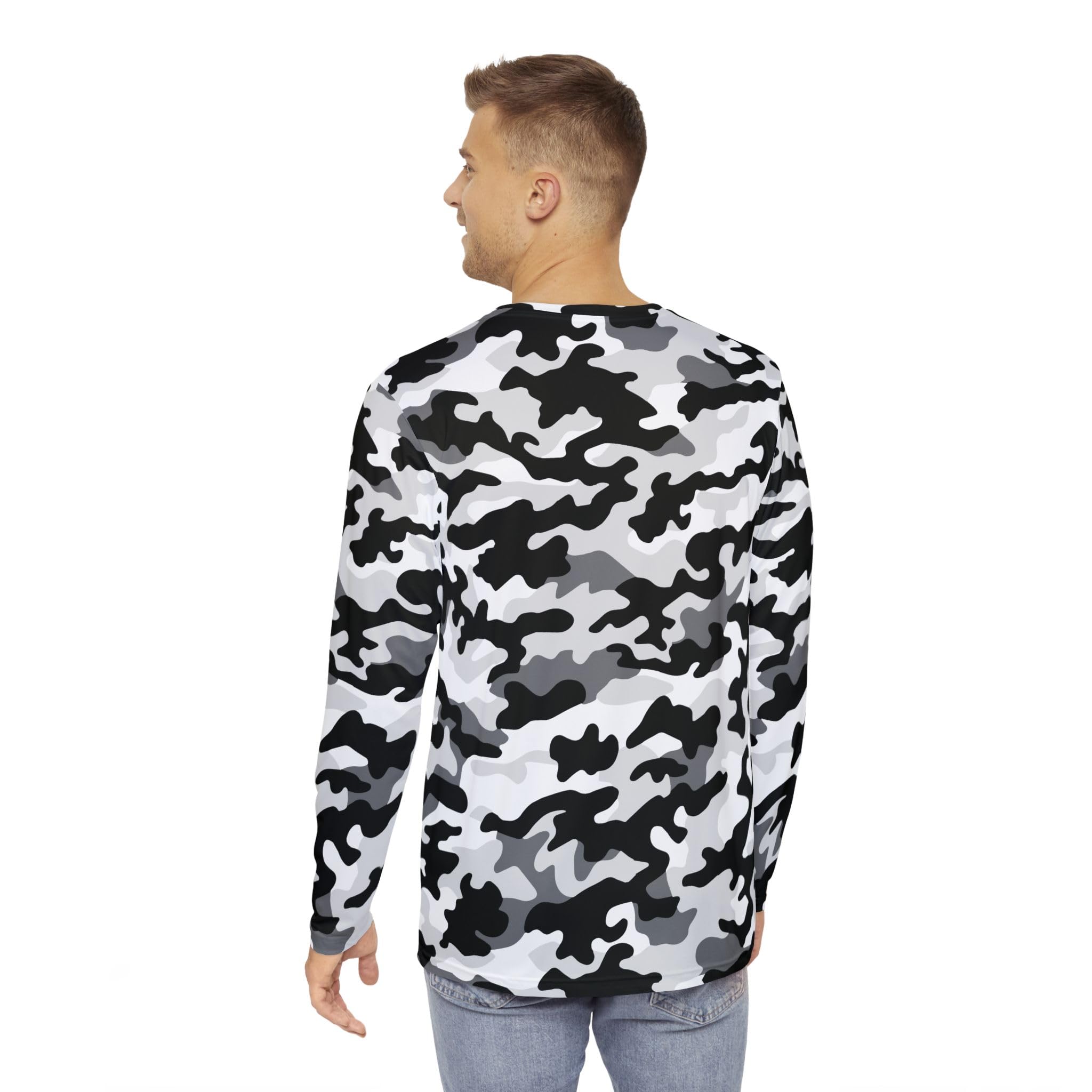 Men's Camouflage Long Sleeve Shirt, Casual Wear, Outdoor Adventure, Hunting Apparel, Gift for Him, Street Style Top