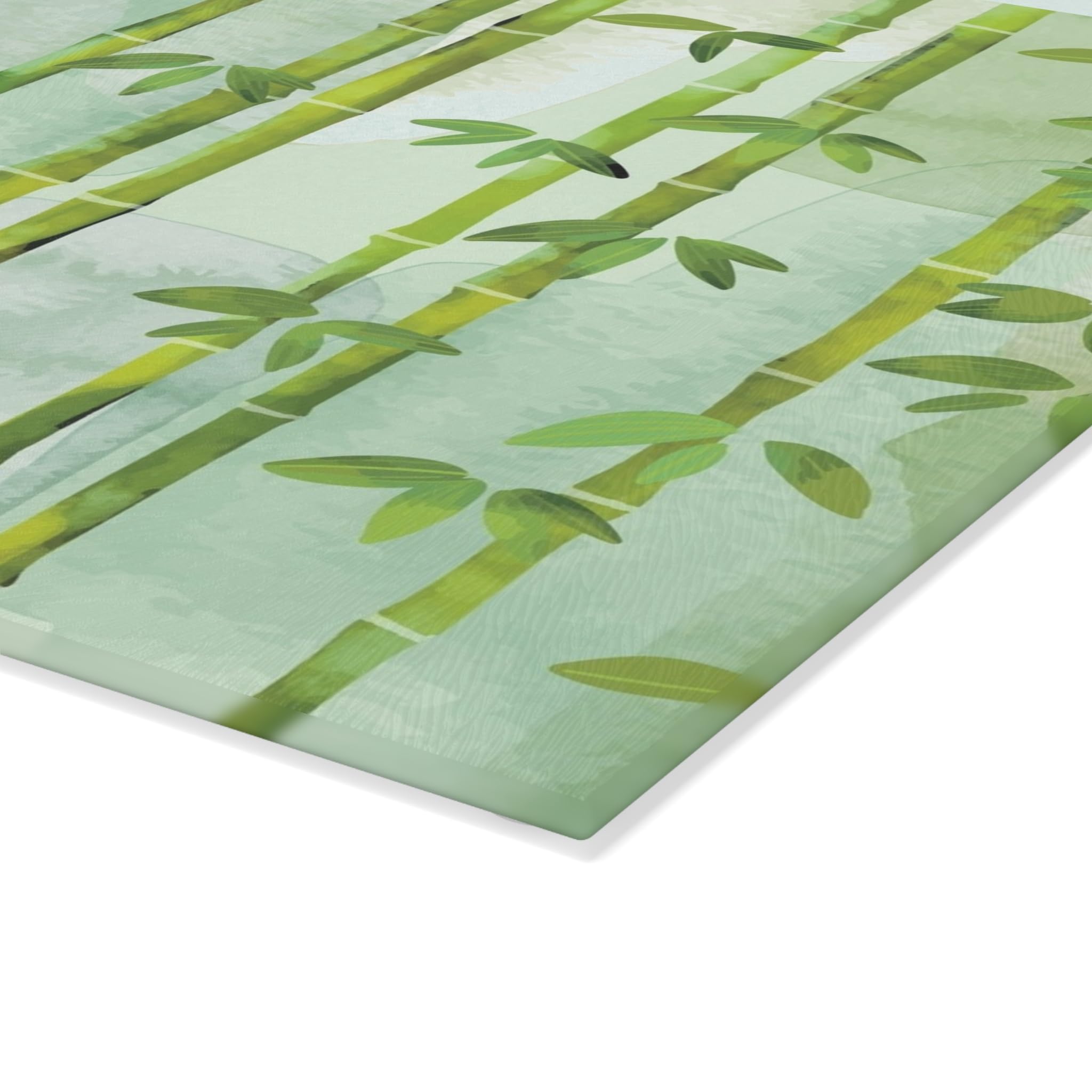 Bamboo Glass Cutting Board, Nature Inspired Kitchen Decor, Eco-friendly Gift for Chefs, Home Cooks, Weddings, Housewarming