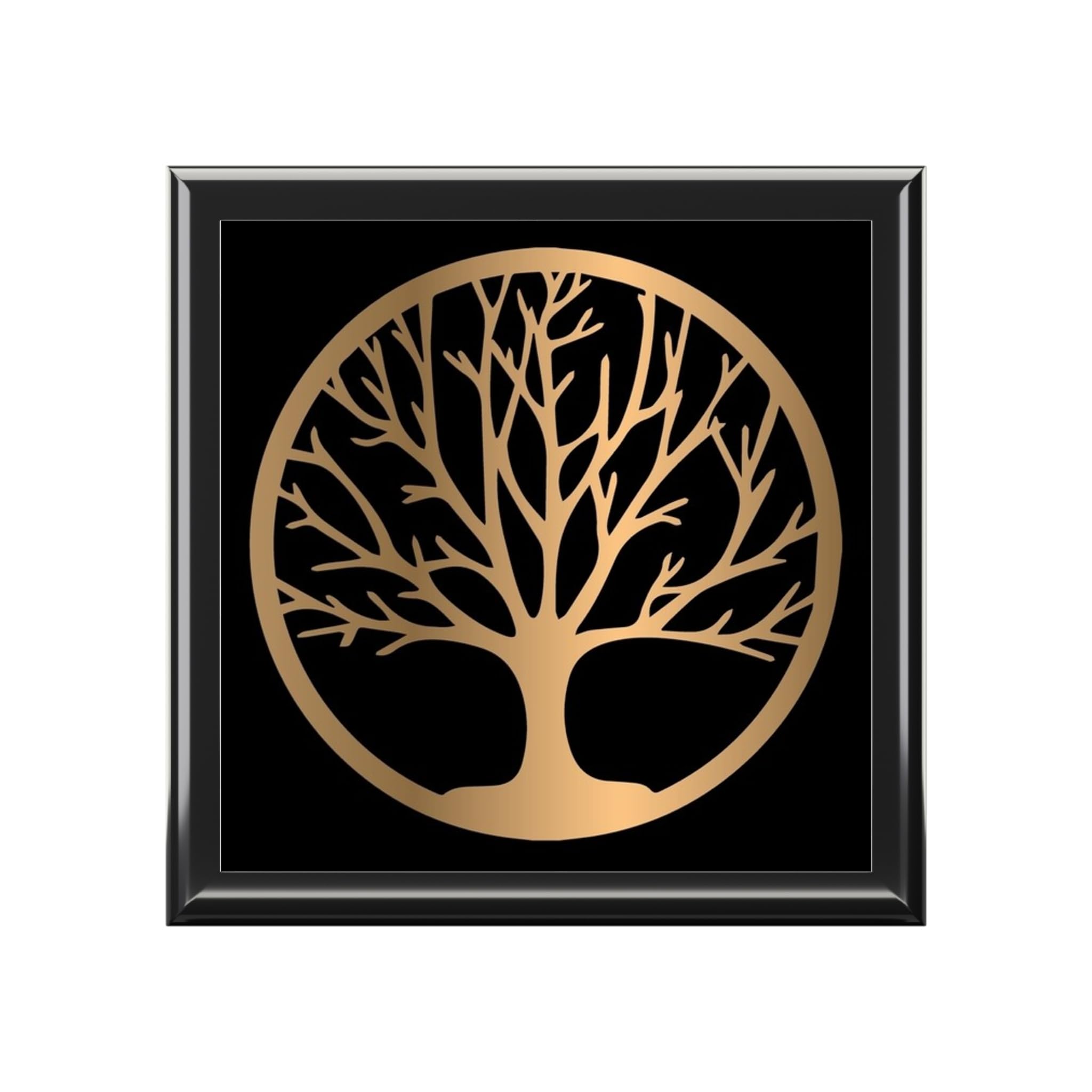 Jewelry Box, Tree of Life, Wooden Keepsake Case, Trinket Storage, Gift for Her