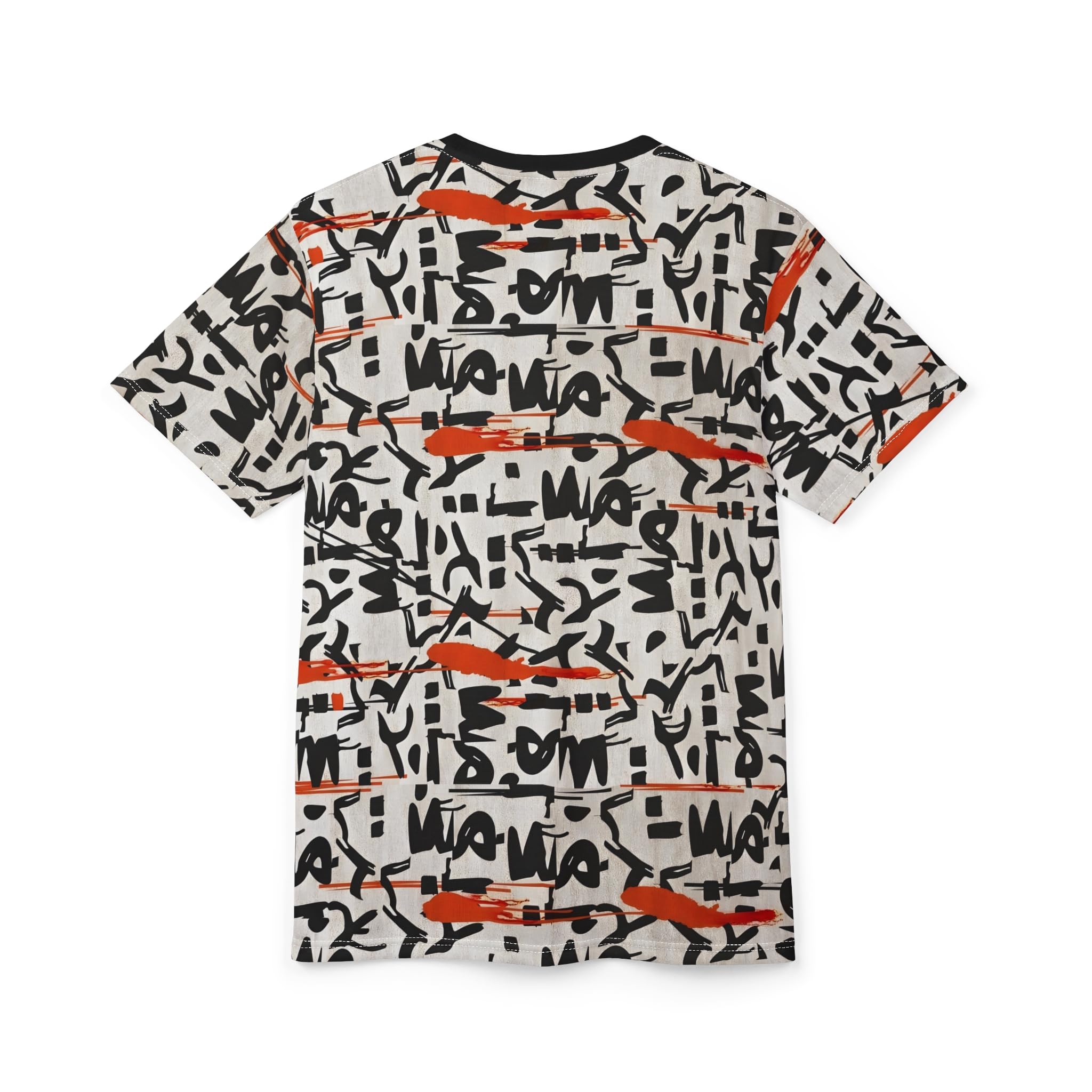 Monochrome Art Tee, Black and White Graphic T-Shirt, Unisex Cut & Sew Tee, Contemporary Design Shirt, Minimalist Abstract Top