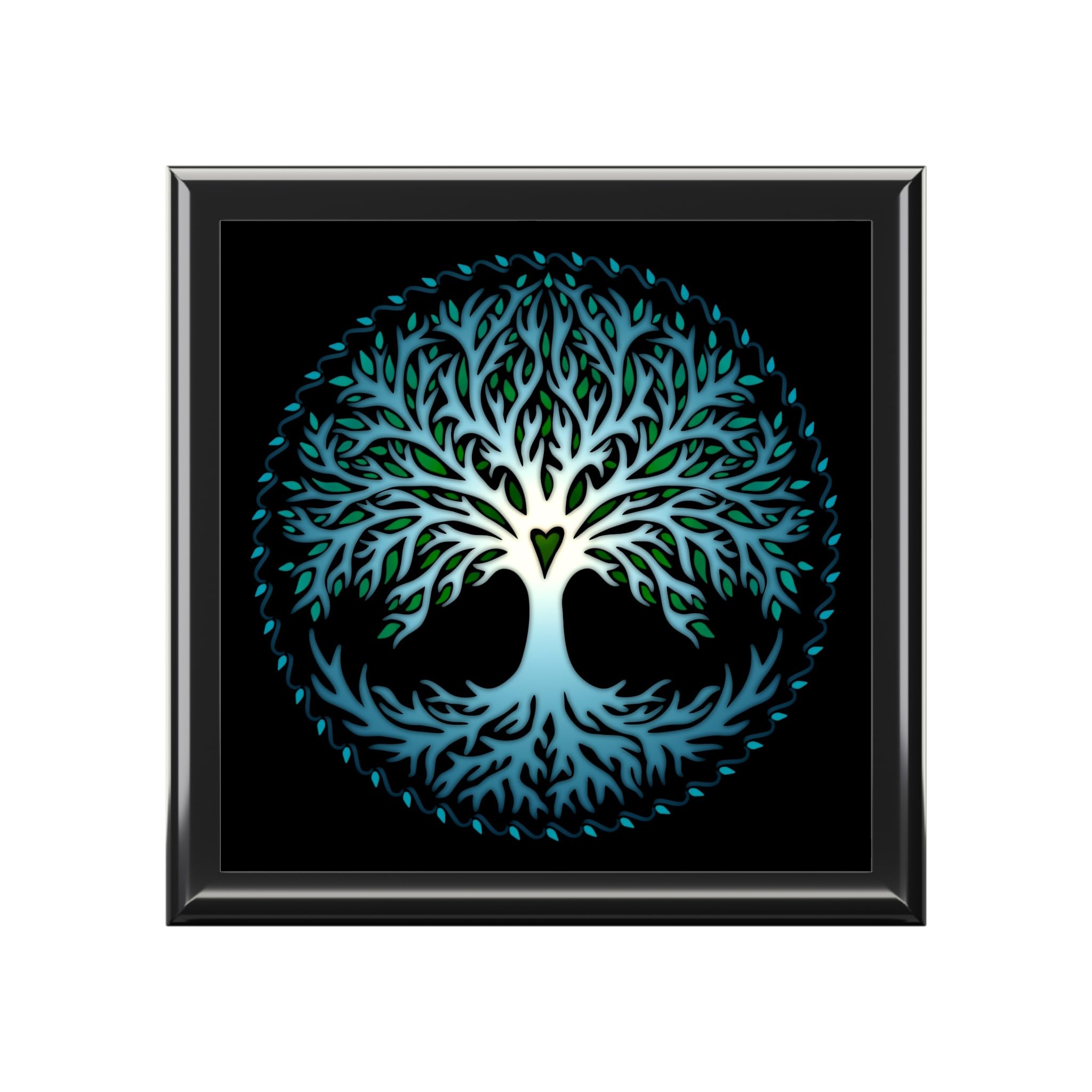 Jewelry Box, Tree of Life Organizer, Wooden Trinket Holder, Keepsake Storage, Boho Jewelry Case, Rustic Decor