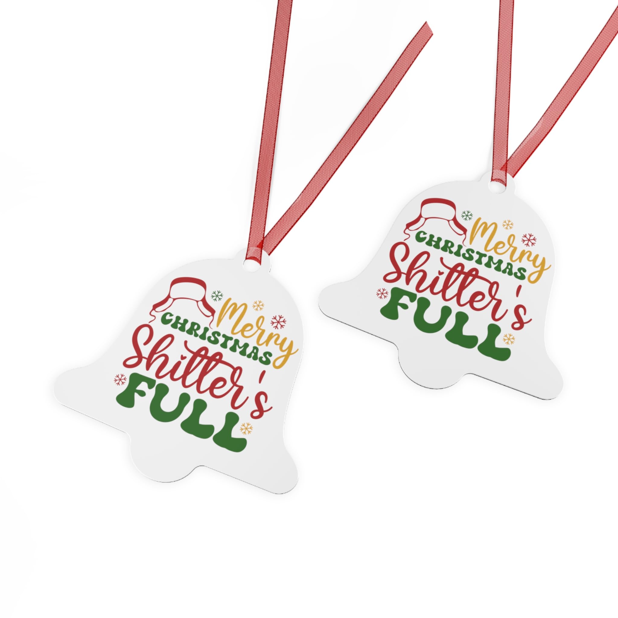 Metal Ornaments, Funny Christmas Tree Decor, Xmas Baubles, Rustic Home Decor, Shxxters Full Ornament