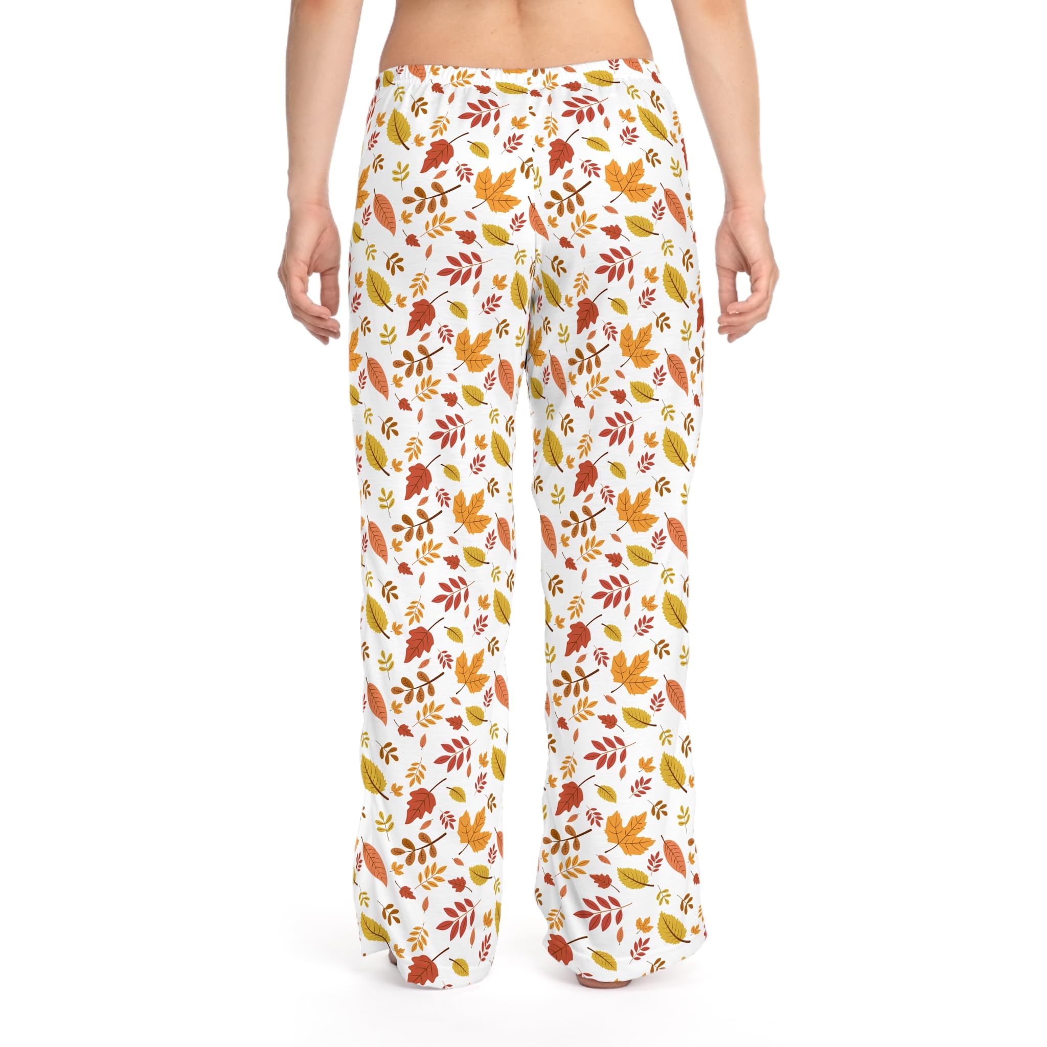Autumn Leaf Women's Pajama Pants, Fall Lounge Wear, Comfy Sleepwear, Nature Lover Gift, Cozy Nightwear, Leaf Print PJ Bottoms