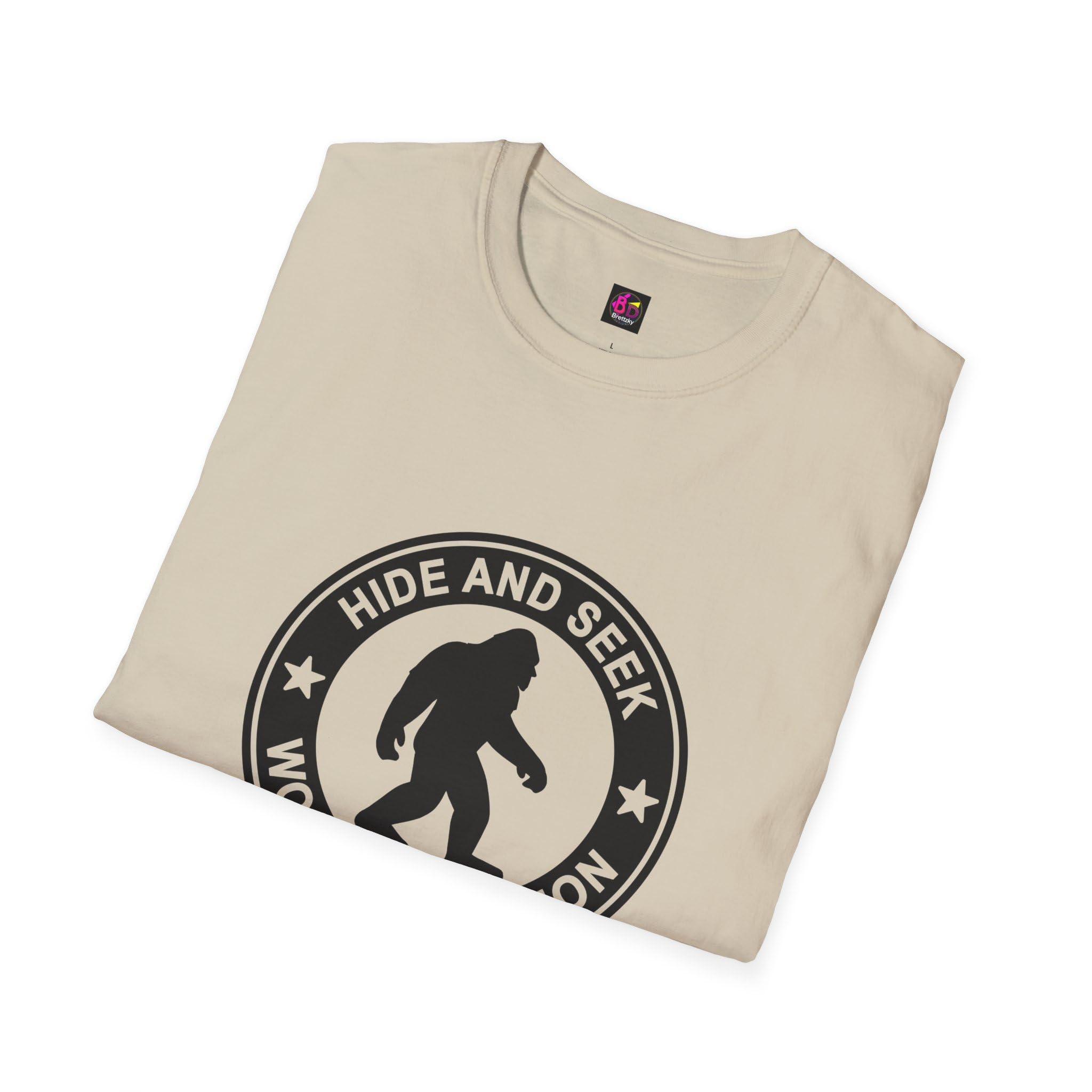 Hide and Seek World Champion T-Shirt, Sasquatch Tee, Big Foot Gift, Funny Unisex Shirt, Yeti Top, Mythical Creature Apparel