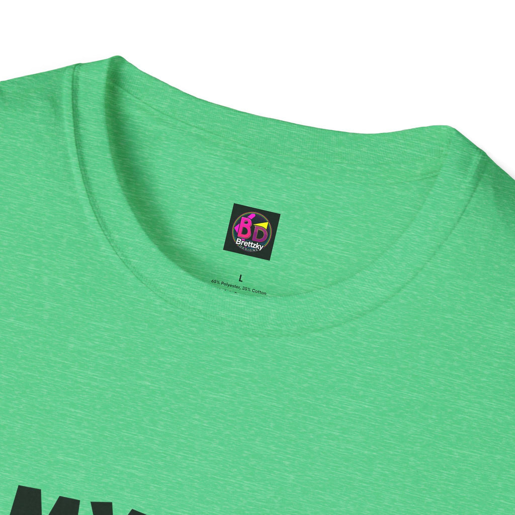 Unisex Tee, Humorous Shirt, Sarcastic Tee, My Life Feels Like a Test I Didn't Study Heather Irish Green