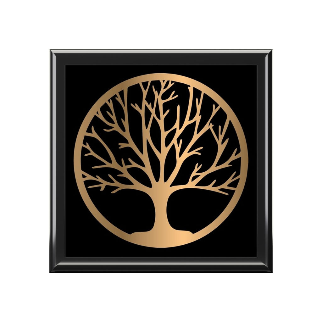 Jewelry Box, Tree of Life, Wooden Keepsake Case, Trinket Storage, Gift for Her