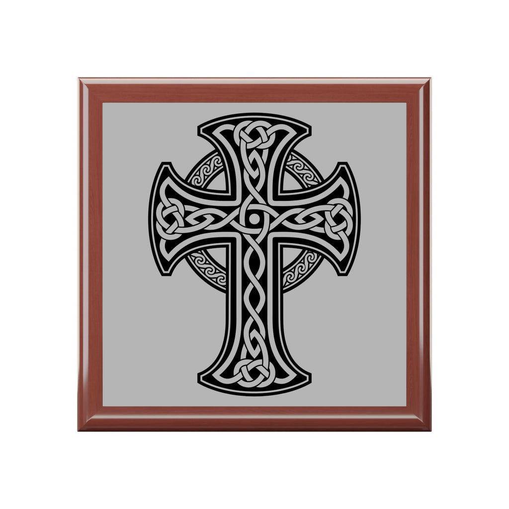 Celtic Cross Jewelry Box, Elegant Gift for Him/Her, Keepsake Organizer, Wedding Courting, Special Occasions Decor