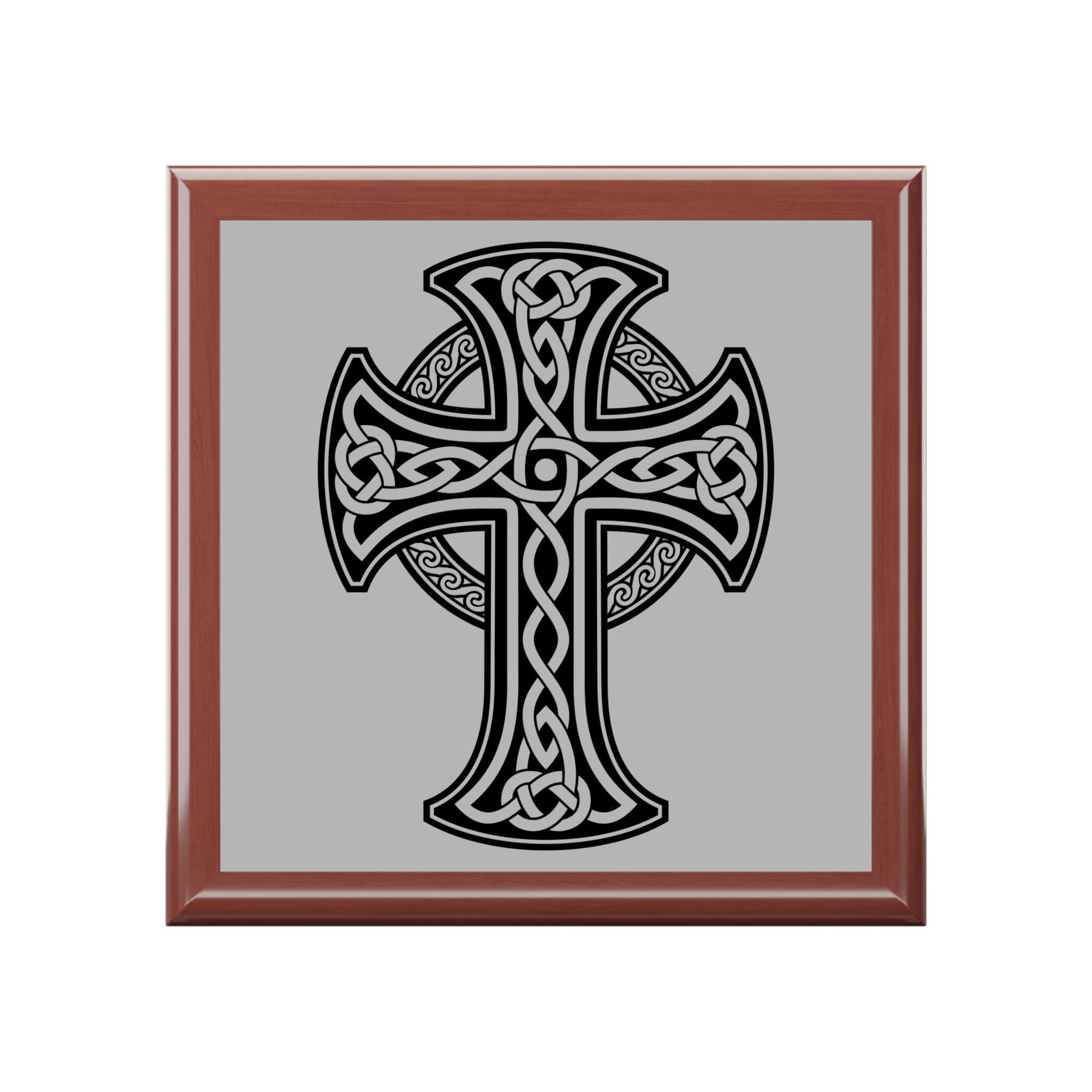 Celtic Cross Jewelry Box, Elegant Gift for Him/Her, Keepsake Organizer, Wedding Courting, Special Occasions Decor