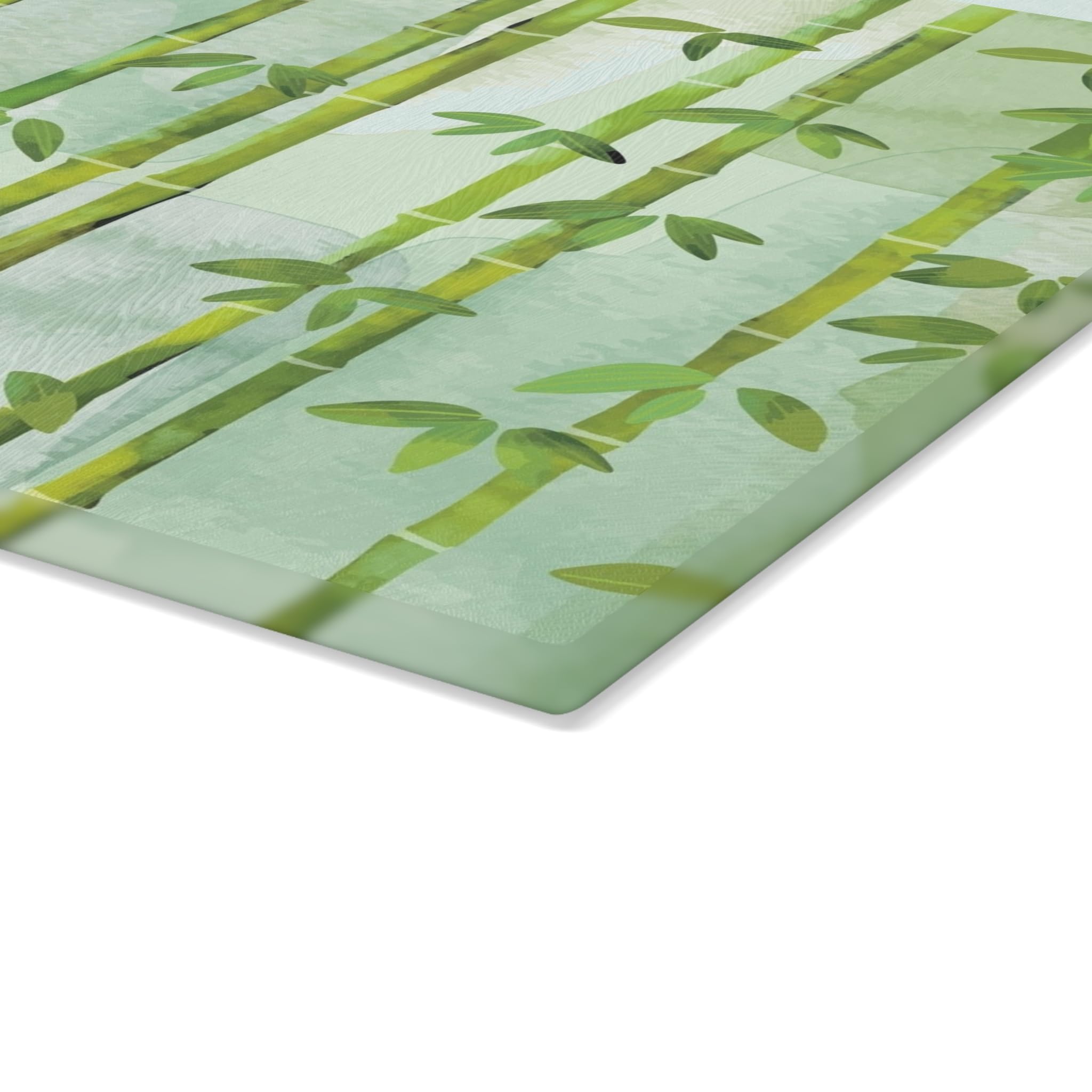 Bamboo Glass Cutting Board, Nature Inspired Kitchen Decor, Eco-friendly Gift for Chefs, Home Cooks, Weddings, Housewarming
