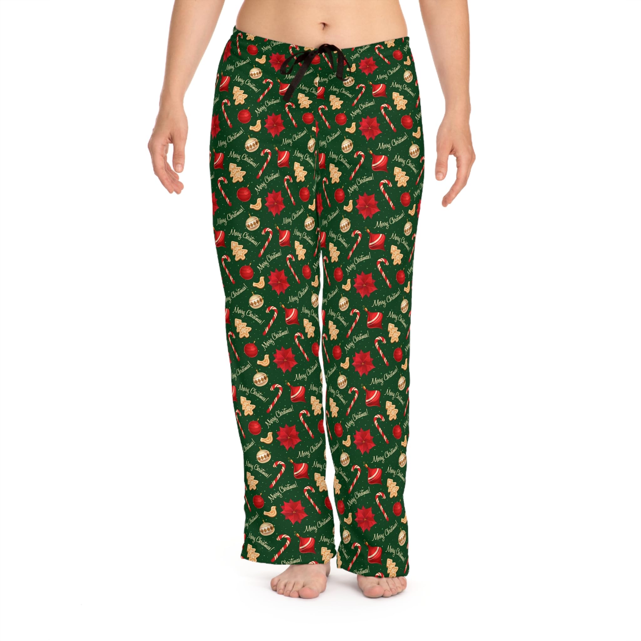 Merry Christmas Women's Pajama Pants, Holiday Lounge Wear, Festive Sleep Bottoms, Cozy Xmas PJ Trousers