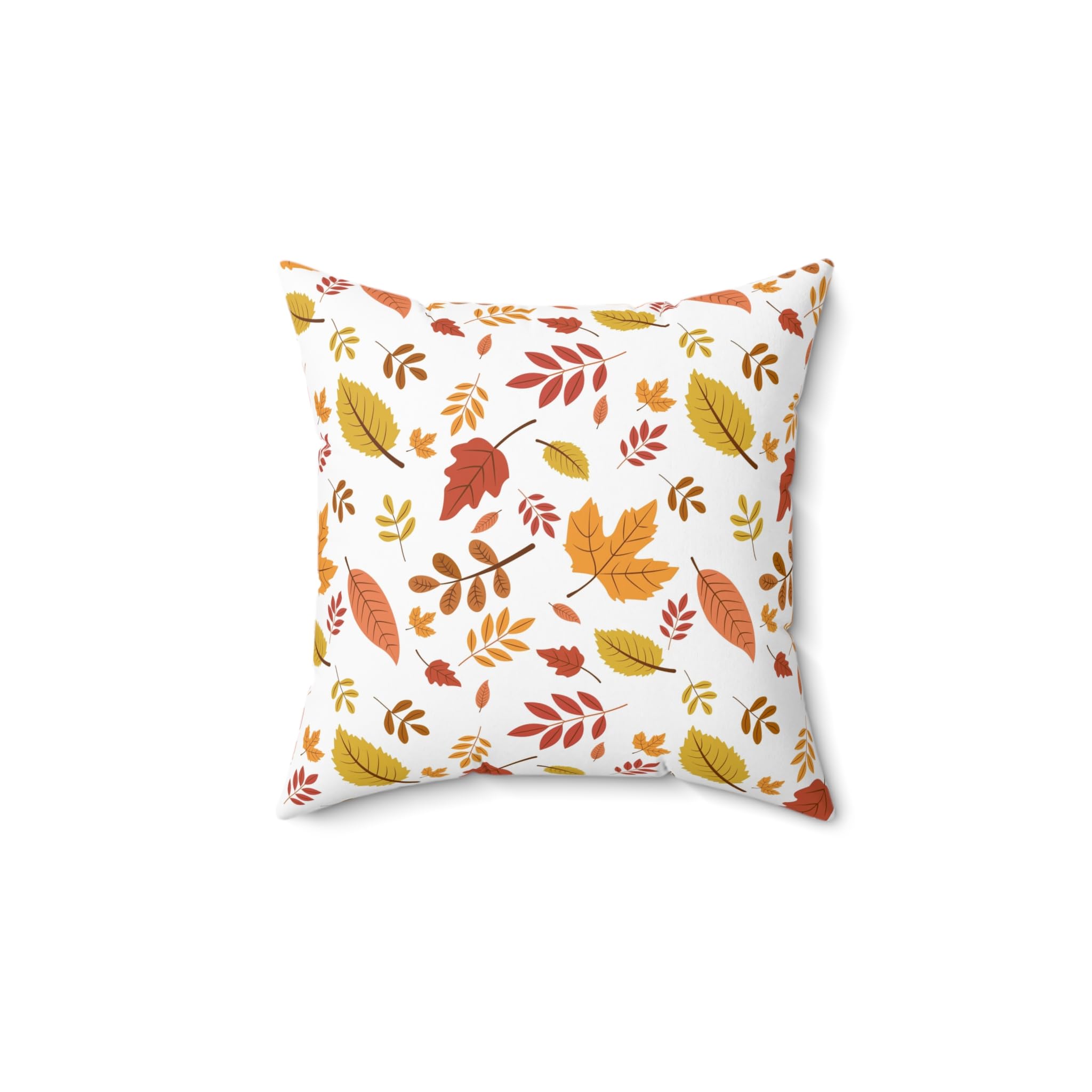 Autumn Spun Polyester Square Pillow, Fall Decor, Cozy Home Accent, Seasonal Pillow, Decorative Throw Cushion