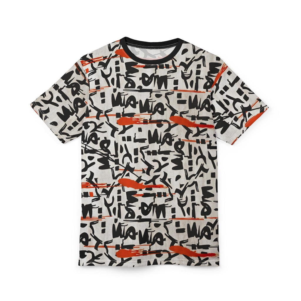 Monochrome Art Tee, Black and White Graphic T-Shirt, Unisex Cut & Sew Tee, Contemporary Design Shirt, Minimalist Abstract Top