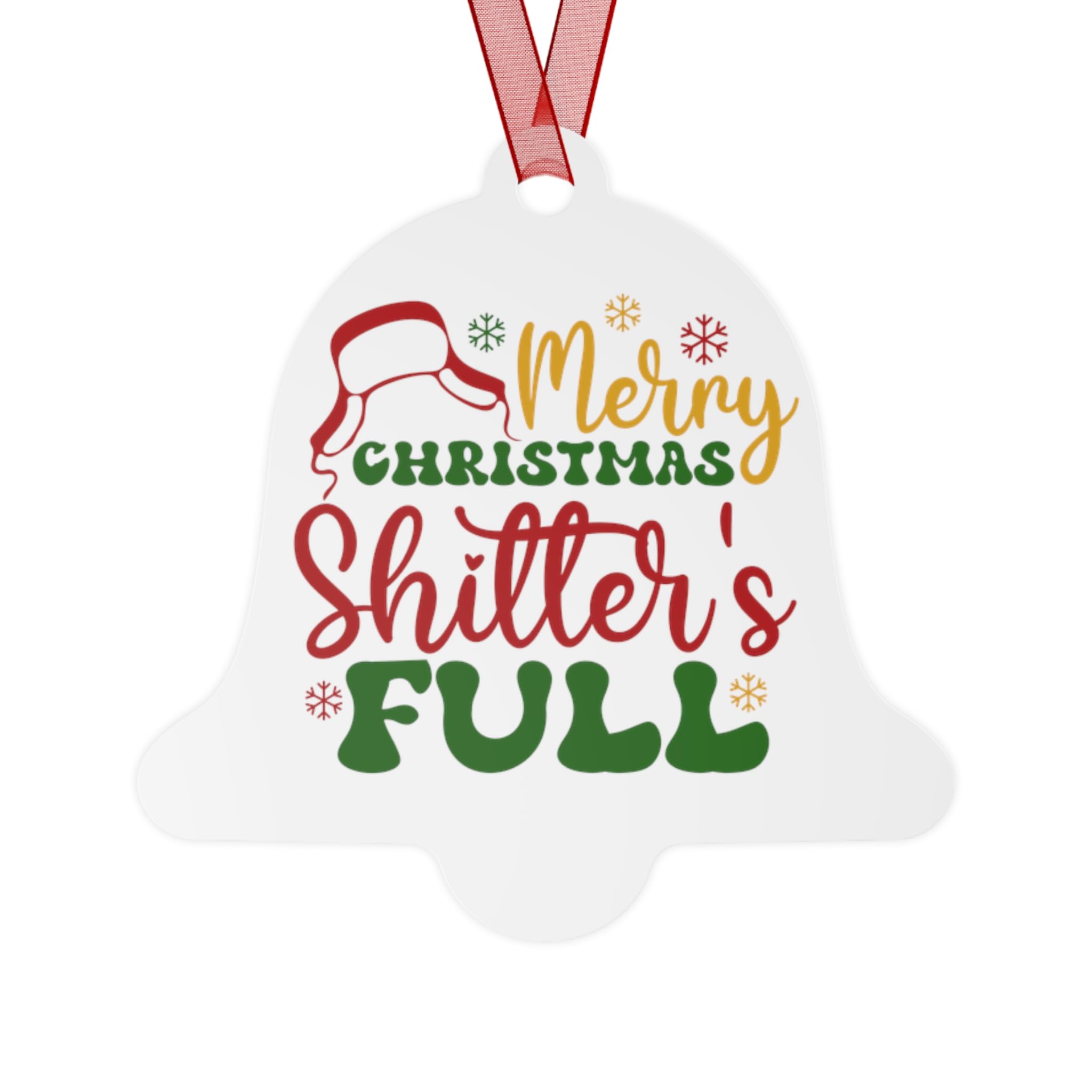 Metal Ornaments, Funny Christmas Tree Decor, Xmas Baubles, Rustic Home Decor, Shxxters Full Ornament
