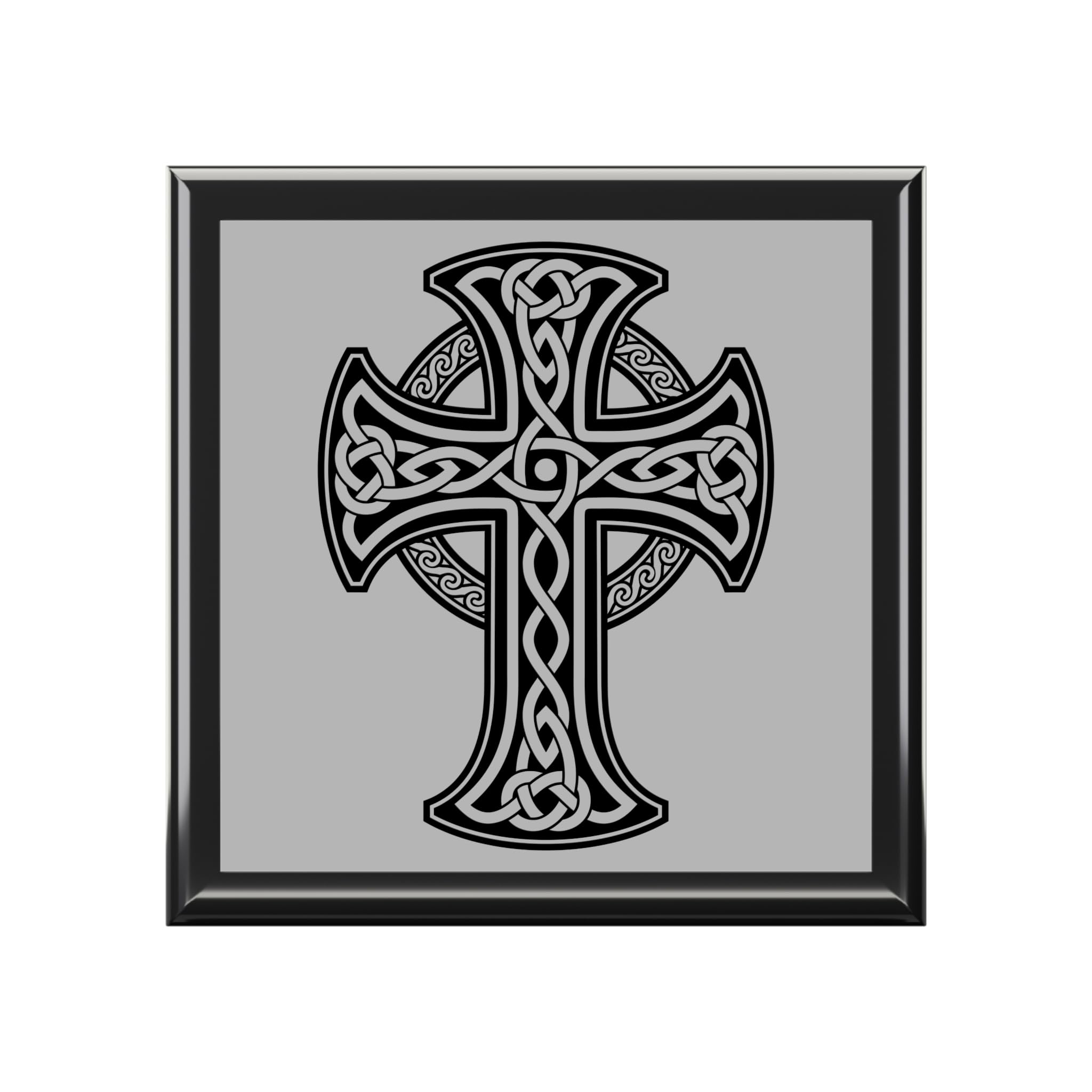 Celtic Cross Jewelry Box, Elegant Gift for Him/Her, Keepsake Organizer, Wedding Courting, Special Occasions Decor