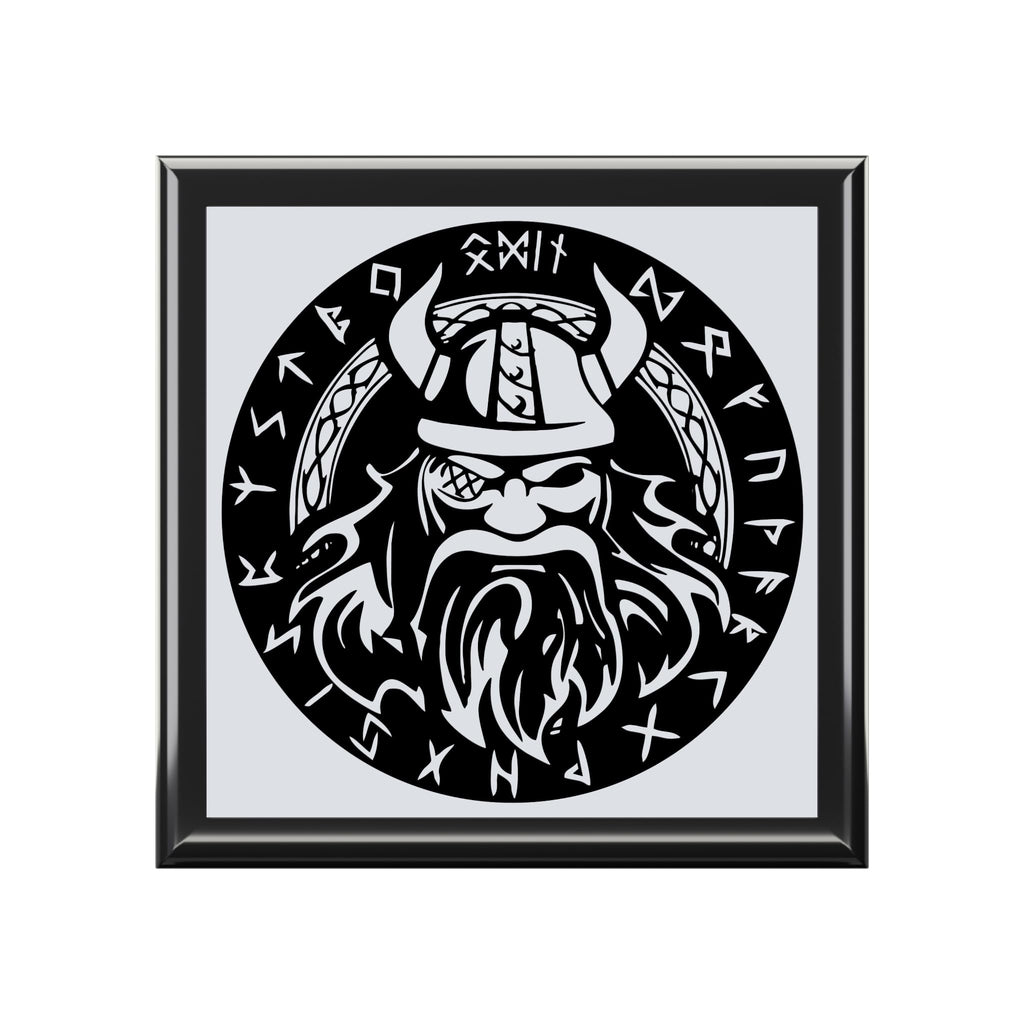 Jewelry Box, Norse God Odin design, Trinket Box, Keepsake Box, Gift for Him or Her