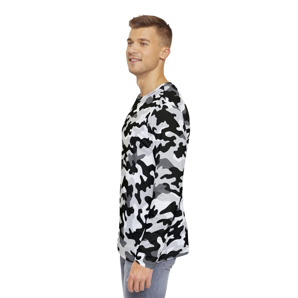 Men's Camouflage Long Sleeve Shirt, Casual Wear, Outdoor Adventure, Hunting Apparel, Gift for Him, Street Style Top