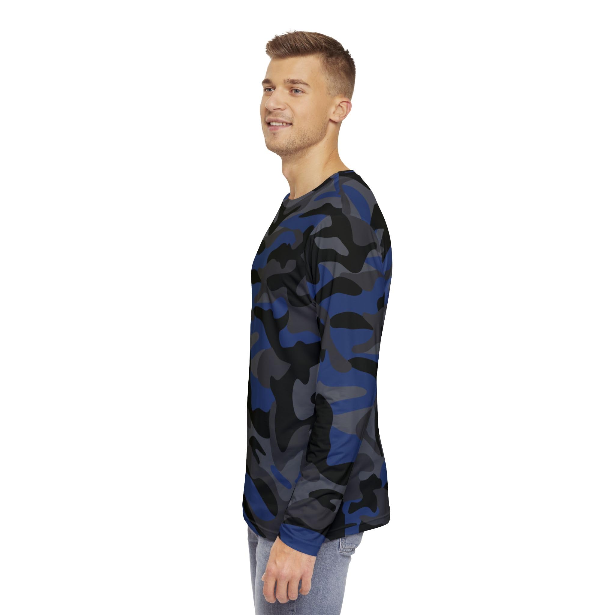 Camo Long Sleeve Shirt for Men | Casual, Everyday Wear, Outdoor Adventure, Gift for Him, Street Style