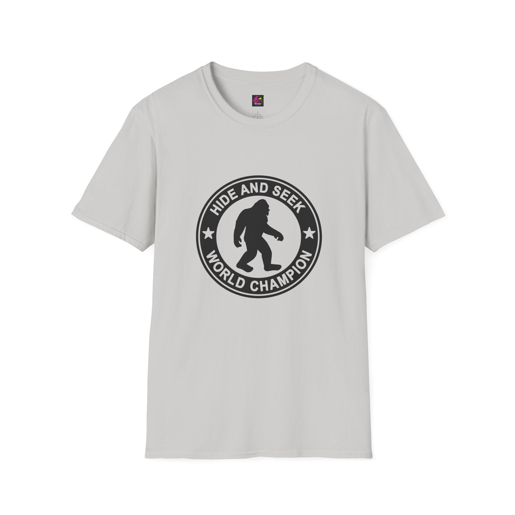 Hide and Seek World Champion T-Shirt, Sasquatch Tee, Big Foot Gift, Funny Unisex Shirt, Yeti Top, Mythical Creature Apparel