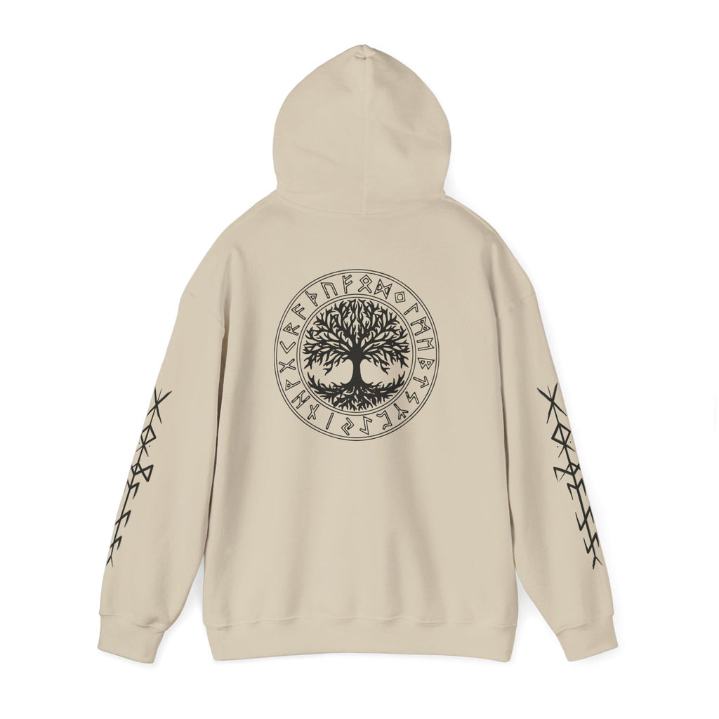 Celtic Wolf Hoodie, Norse Runes Sweatshirt, Viking Symbol Pullover, Mythical Animal Jumper, Wiccan Hoddie