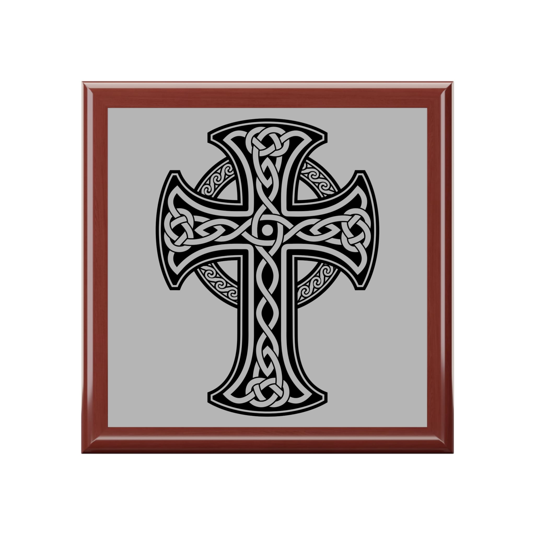 Celtic Cross Jewelry Box, Elegant Gift for Him/Her, Keepsake Organizer, Wedding Courting, Special Occasions Decor