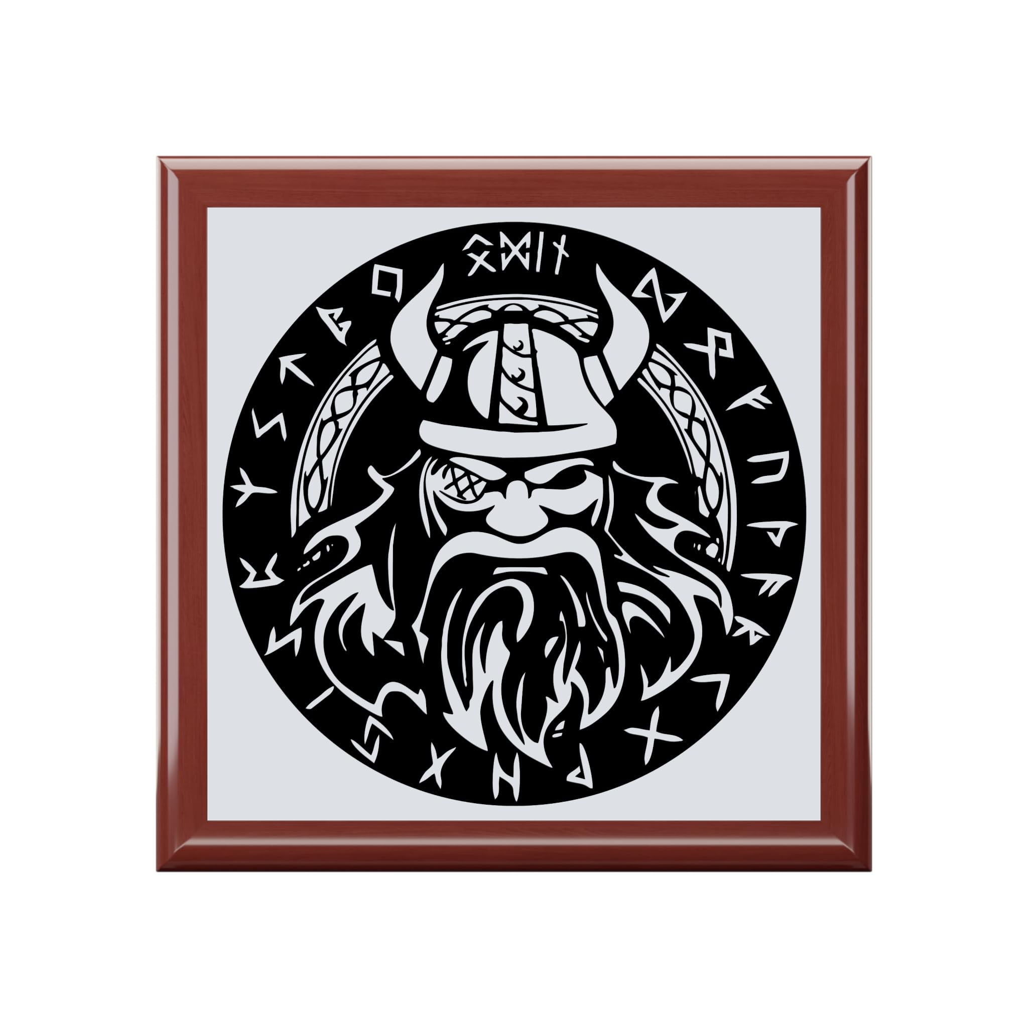 Jewelry Box, Norse God Odin design, Trinket Box, Keepsake Box, Gift for Him or Her