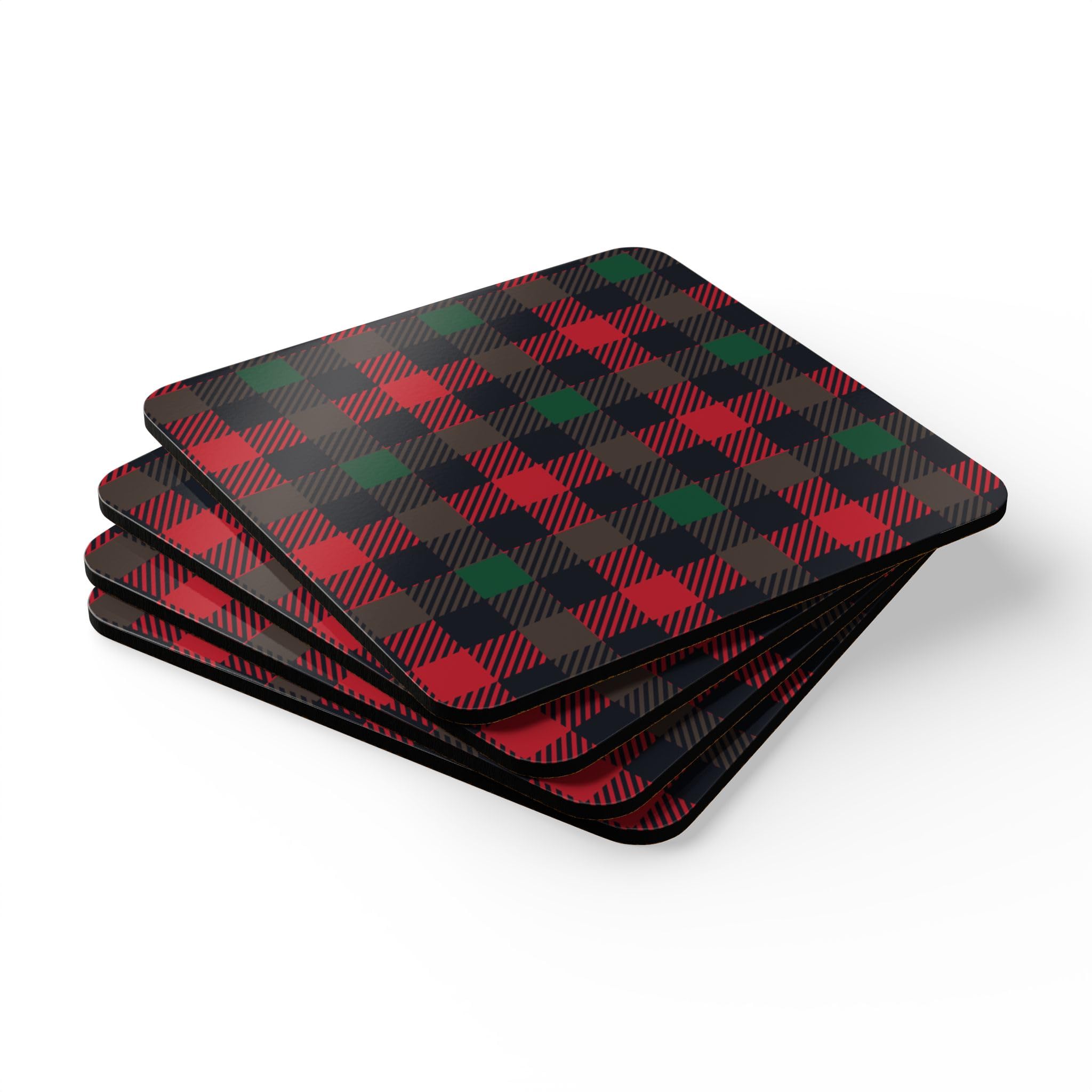 Christmas Coaster Set, Holiday Drink Coasters, Xmas Table Decor, Festive Home Accessories, Winter Coaster Gift Set