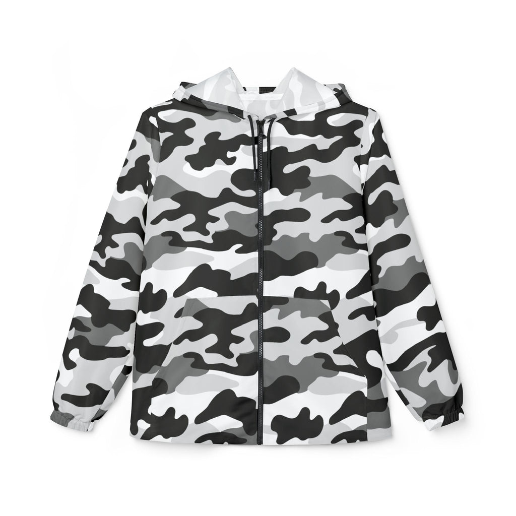 Camo Windbreaker Jacket, Stylish Outerwear for Outdoor Adventures, Casual Streetwear, Fall & Winter